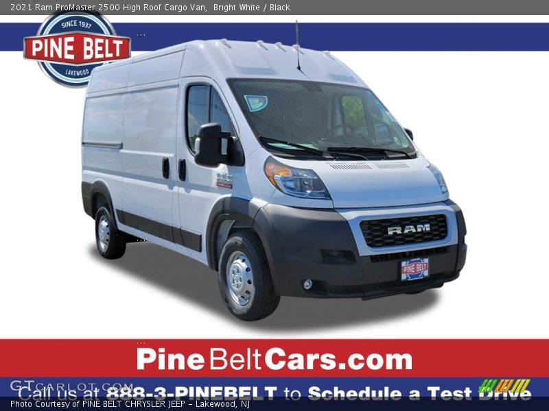 Bright White / Black 2021 Ram ProMaster 2500 High Roof Cargo Van