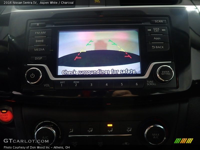 Aspen White / Charcoal 2016 Nissan Sentra SV