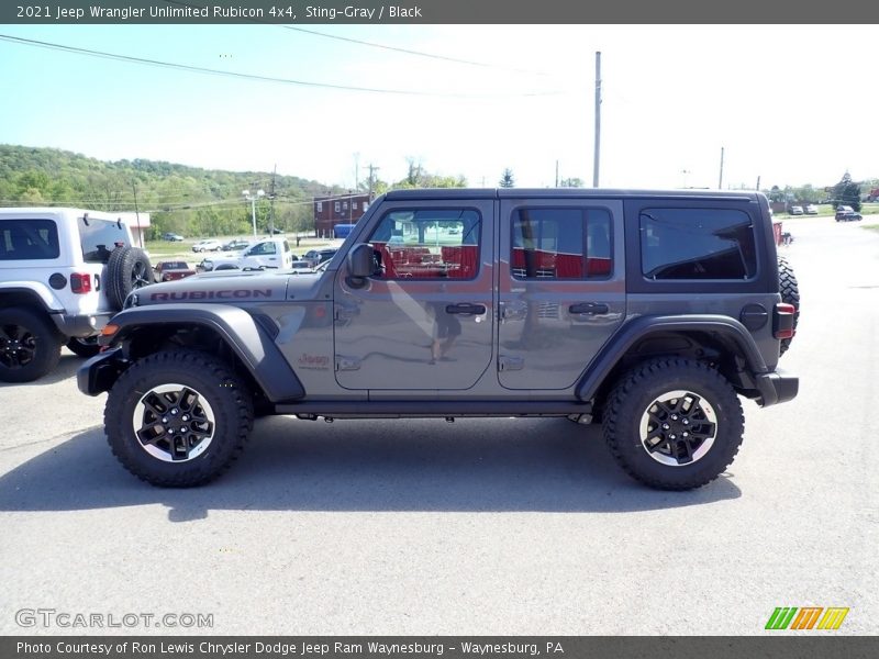 Sting-Gray / Black 2021 Jeep Wrangler Unlimited Rubicon 4x4