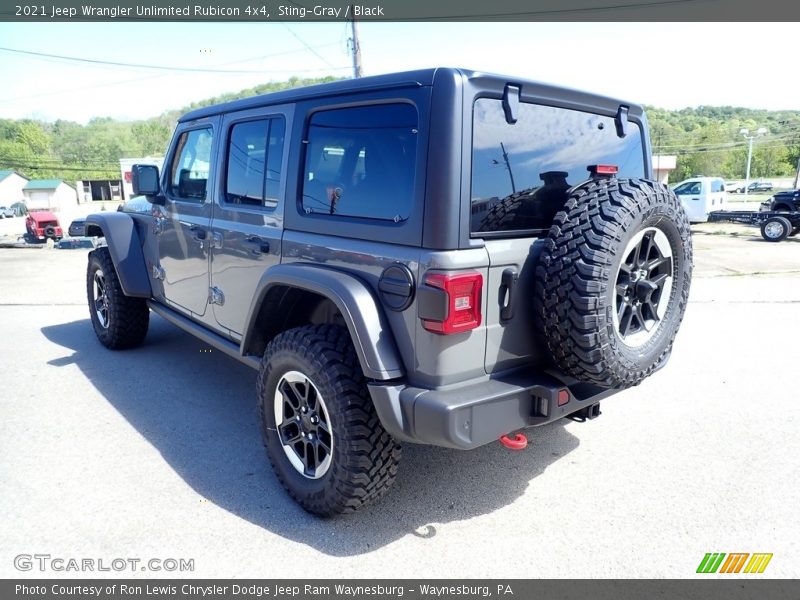 Sting-Gray / Black 2021 Jeep Wrangler Unlimited Rubicon 4x4