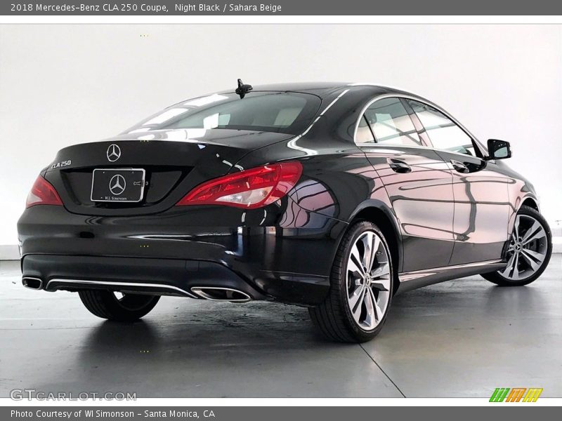 Night Black / Sahara Beige 2018 Mercedes-Benz CLA 250 Coupe