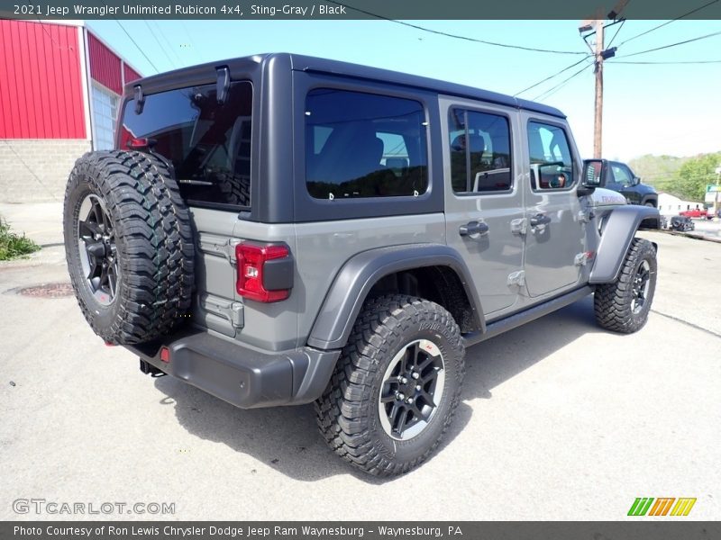 Sting-Gray / Black 2021 Jeep Wrangler Unlimited Rubicon 4x4