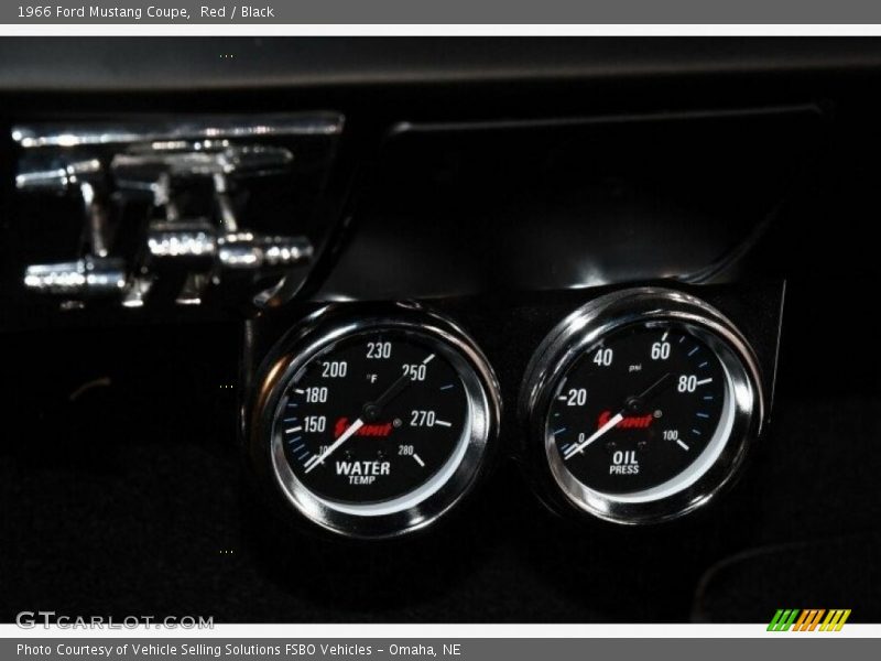 Red / Black 1966 Ford Mustang Coupe