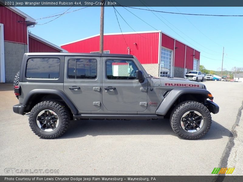 Sting-Gray / Black 2021 Jeep Wrangler Unlimited Rubicon 4x4