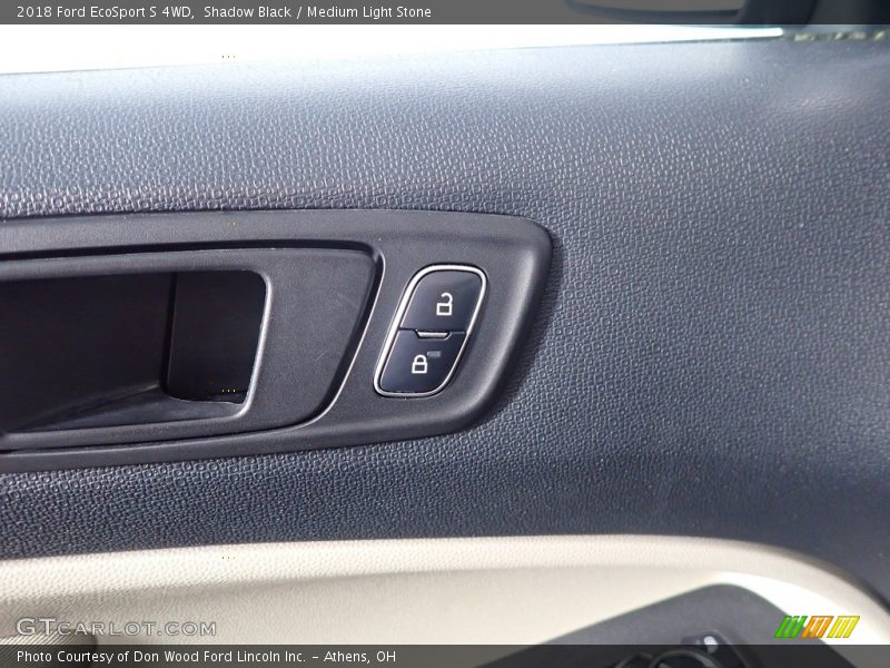 Shadow Black / Medium Light Stone 2018 Ford EcoSport S 4WD