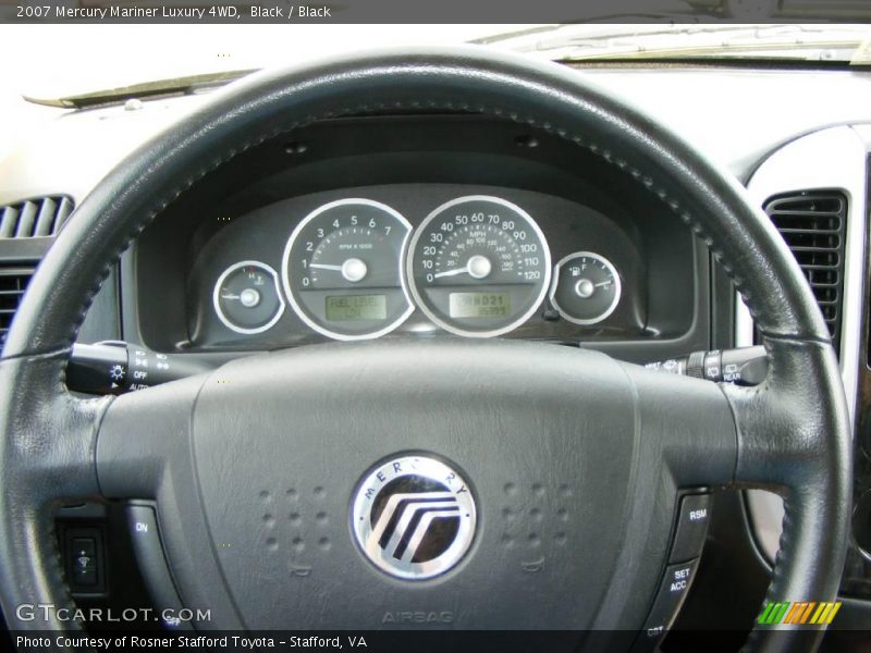 Black / Black 2007 Mercury Mariner Luxury 4WD