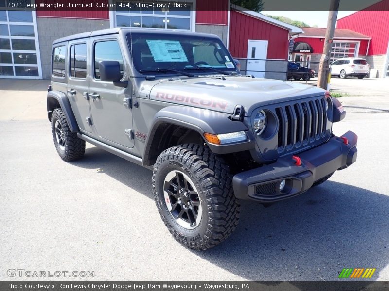 Sting-Gray / Black 2021 Jeep Wrangler Unlimited Rubicon 4x4