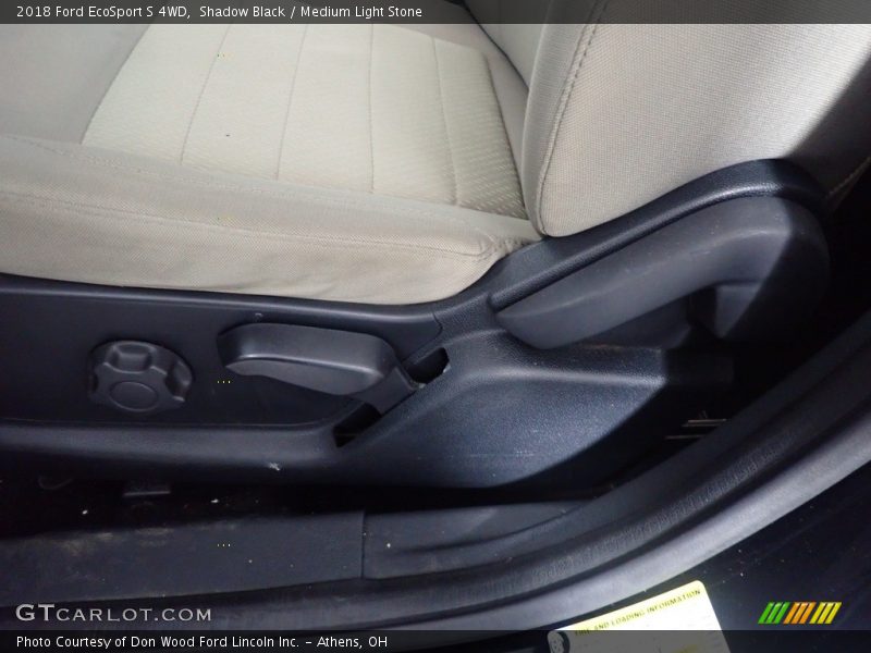 Shadow Black / Medium Light Stone 2018 Ford EcoSport S 4WD