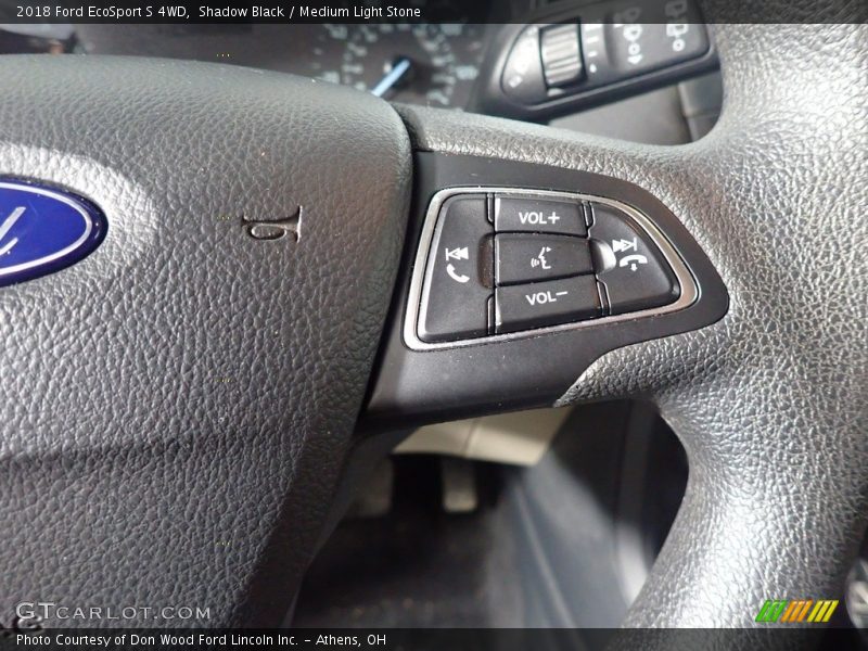 Shadow Black / Medium Light Stone 2018 Ford EcoSport S 4WD