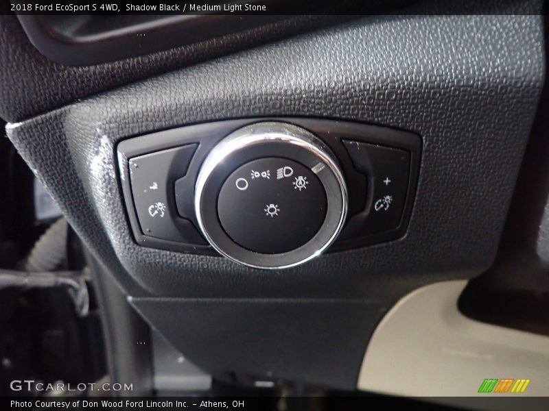 Shadow Black / Medium Light Stone 2018 Ford EcoSport S 4WD