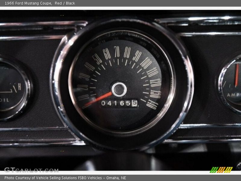 Red / Black 1966 Ford Mustang Coupe