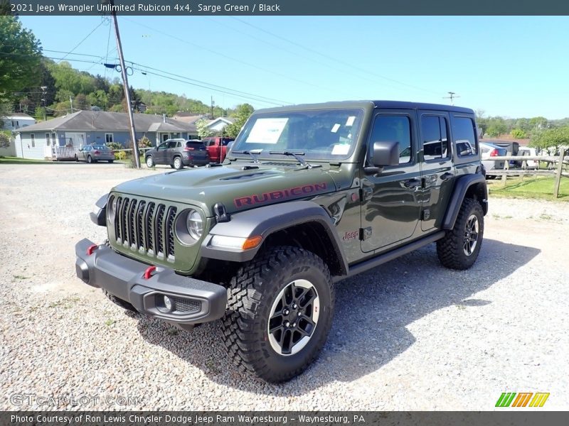 Sarge Green / Black 2021 Jeep Wrangler Unlimited Rubicon 4x4