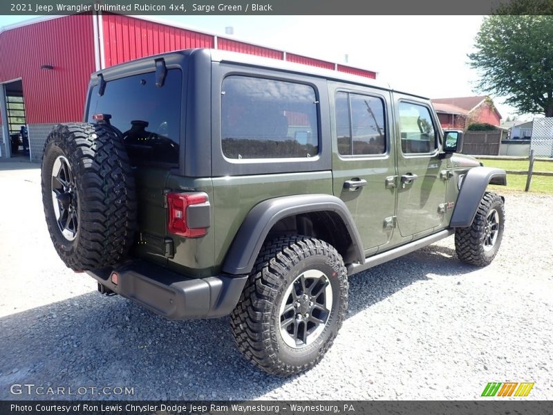 Sarge Green / Black 2021 Jeep Wrangler Unlimited Rubicon 4x4
