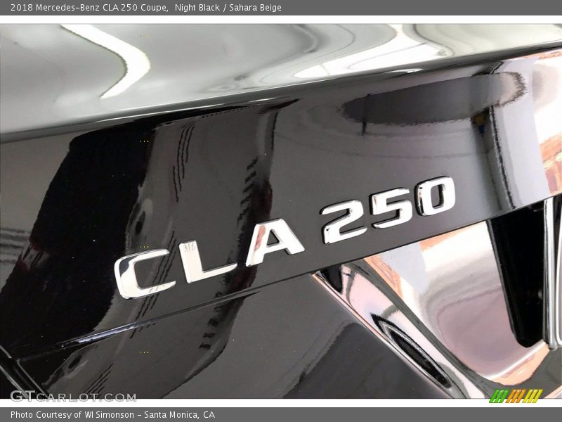 Night Black / Sahara Beige 2018 Mercedes-Benz CLA 250 Coupe
