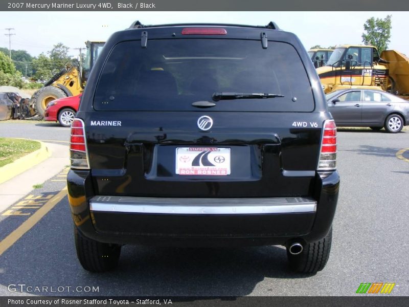 Black / Black 2007 Mercury Mariner Luxury 4WD