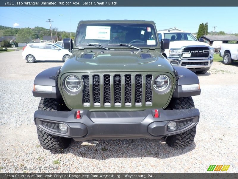 Sarge Green / Black 2021 Jeep Wrangler Unlimited Rubicon 4x4