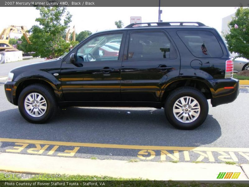 Black / Black 2007 Mercury Mariner Luxury 4WD