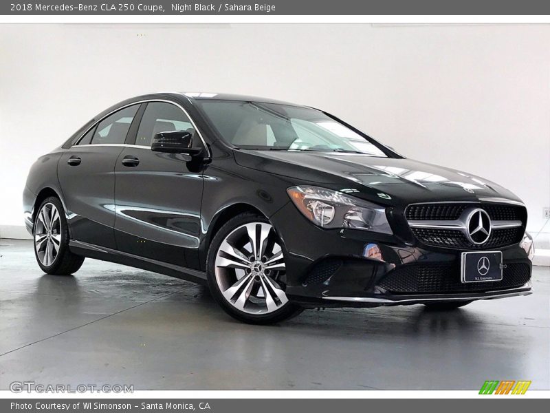 Night Black / Sahara Beige 2018 Mercedes-Benz CLA 250 Coupe