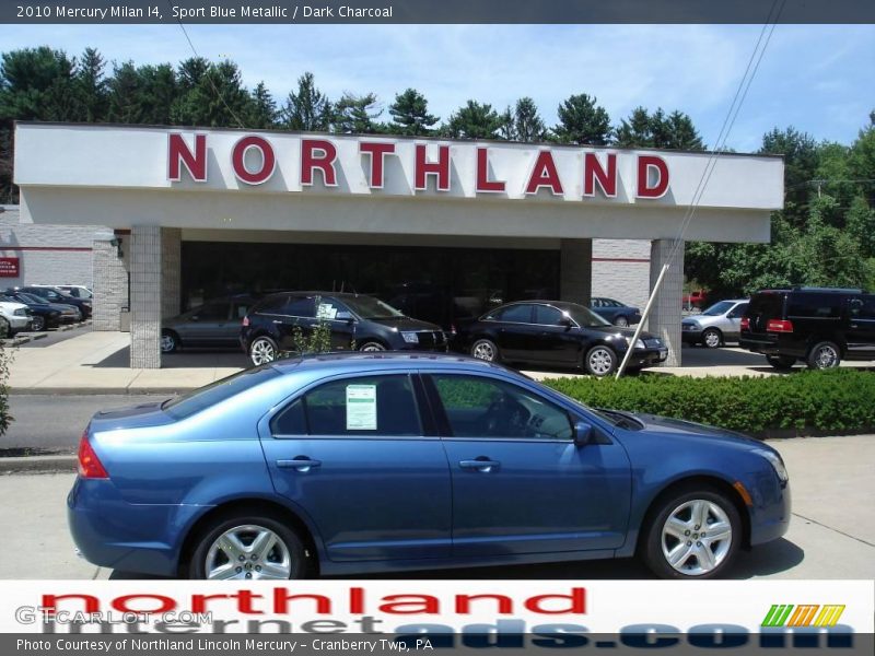 Sport Blue Metallic / Dark Charcoal 2010 Mercury Milan I4