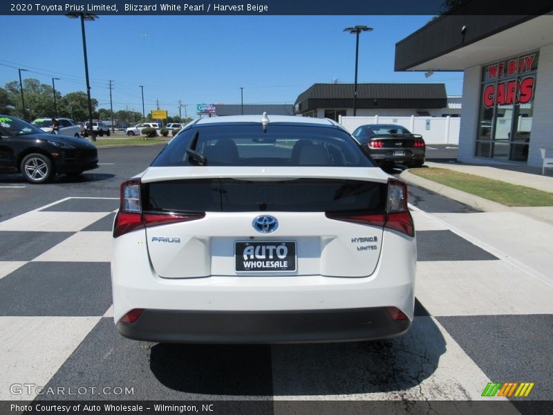 Blizzard White Pearl / Harvest Beige 2020 Toyota Prius Limited