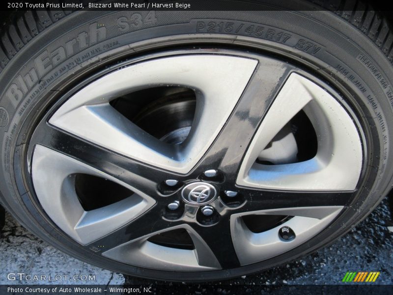 Blizzard White Pearl / Harvest Beige 2020 Toyota Prius Limited
