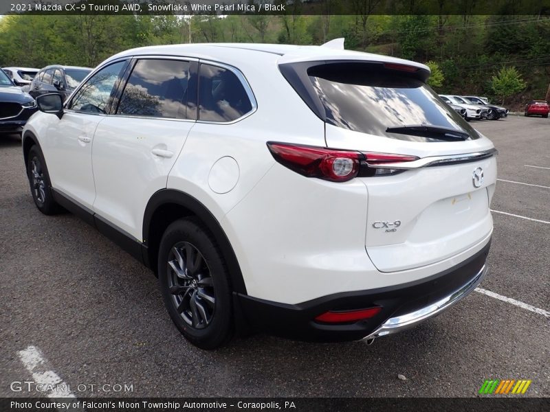 Snowflake White Pearl Mica / Black 2021 Mazda CX-9 Touring AWD