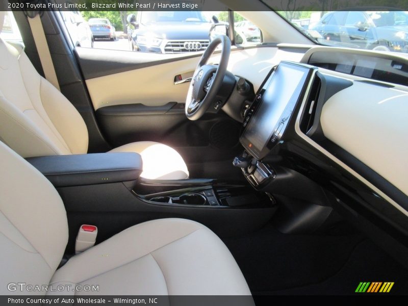 Blizzard White Pearl / Harvest Beige 2020 Toyota Prius Limited