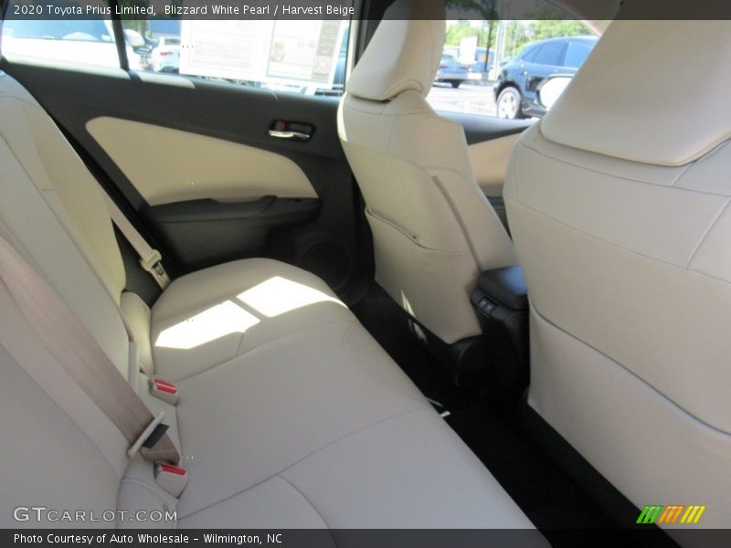 Blizzard White Pearl / Harvest Beige 2020 Toyota Prius Limited