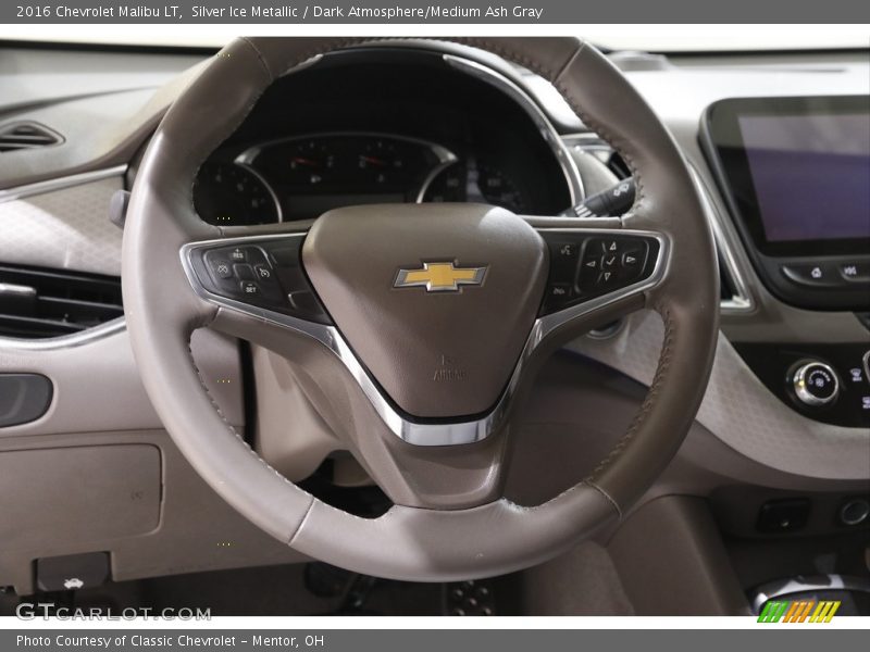 Silver Ice Metallic / Dark Atmosphere/Medium Ash Gray 2016 Chevrolet Malibu LT