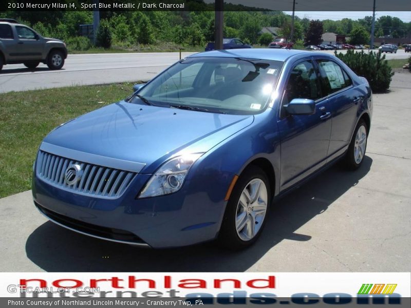 Sport Blue Metallic / Dark Charcoal 2010 Mercury Milan I4