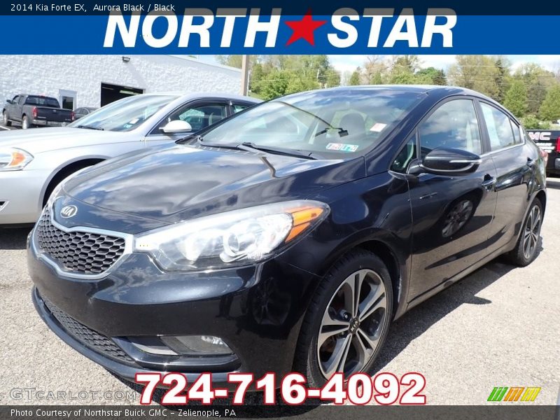 Aurora Black / Black 2014 Kia Forte EX