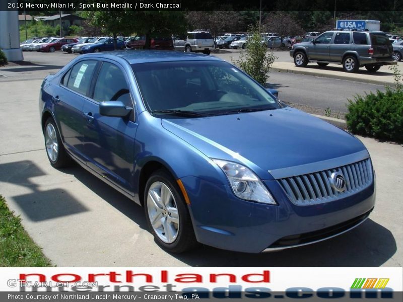 Sport Blue Metallic / Dark Charcoal 2010 Mercury Milan I4