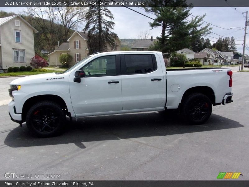 Summit White / Jet Black 2021 Chevrolet Silverado 1500 RST Crew Cab 4x4