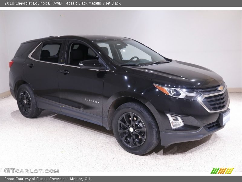 Mosaic Black Metallic / Jet Black 2018 Chevrolet Equinox LT AWD