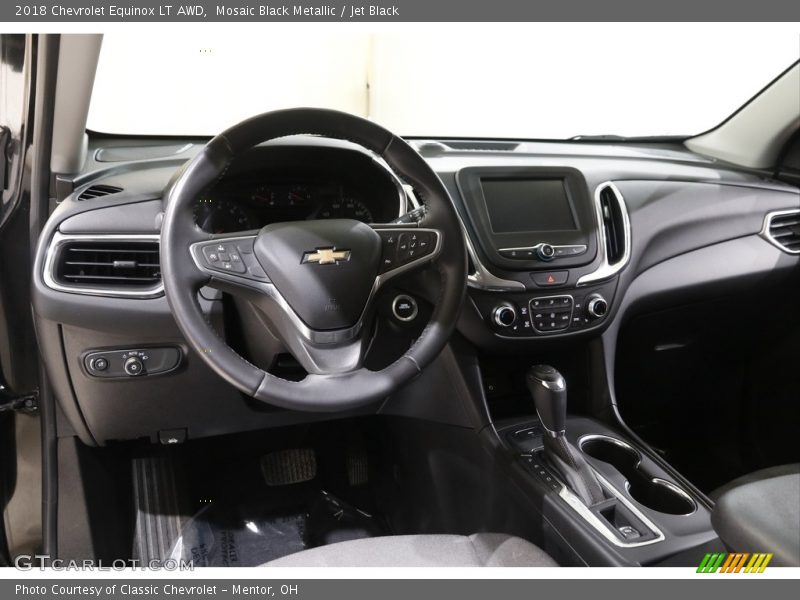 Mosaic Black Metallic / Jet Black 2018 Chevrolet Equinox LT AWD