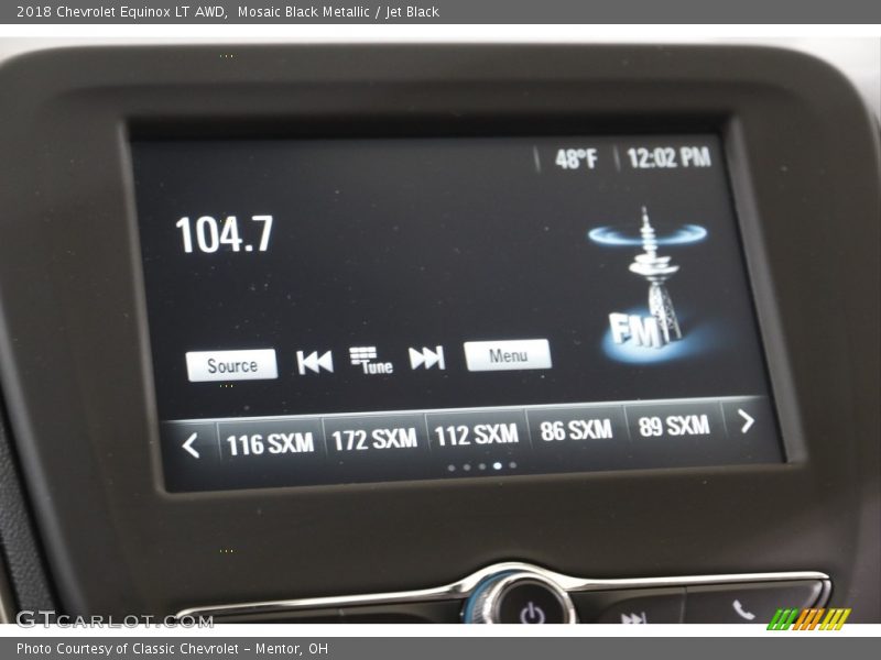 Mosaic Black Metallic / Jet Black 2018 Chevrolet Equinox LT AWD