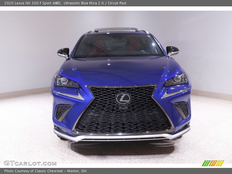 Ultrasonic Blue Mica 2.0 / Circuit Red 2020 Lexus NX 300 F Sport AWD