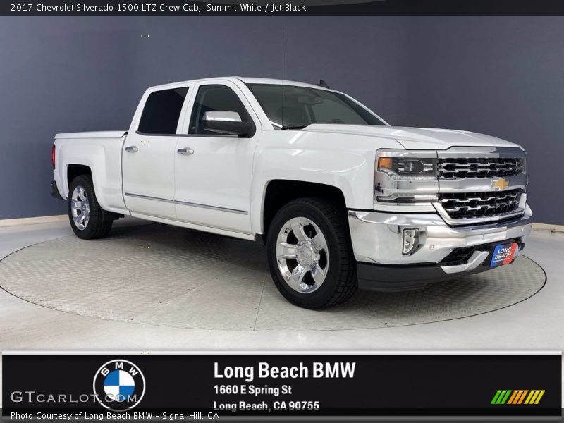 Summit White / Jet Black 2017 Chevrolet Silverado 1500 LTZ Crew Cab