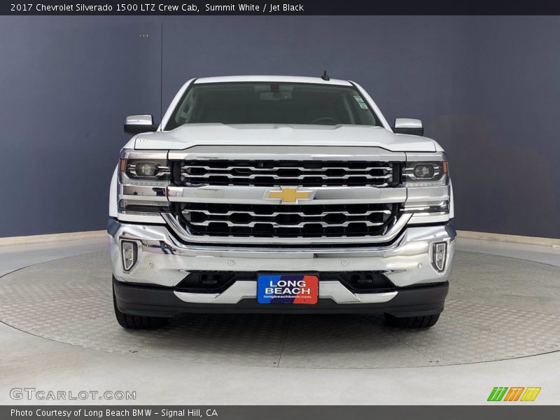 Summit White / Jet Black 2017 Chevrolet Silverado 1500 LTZ Crew Cab