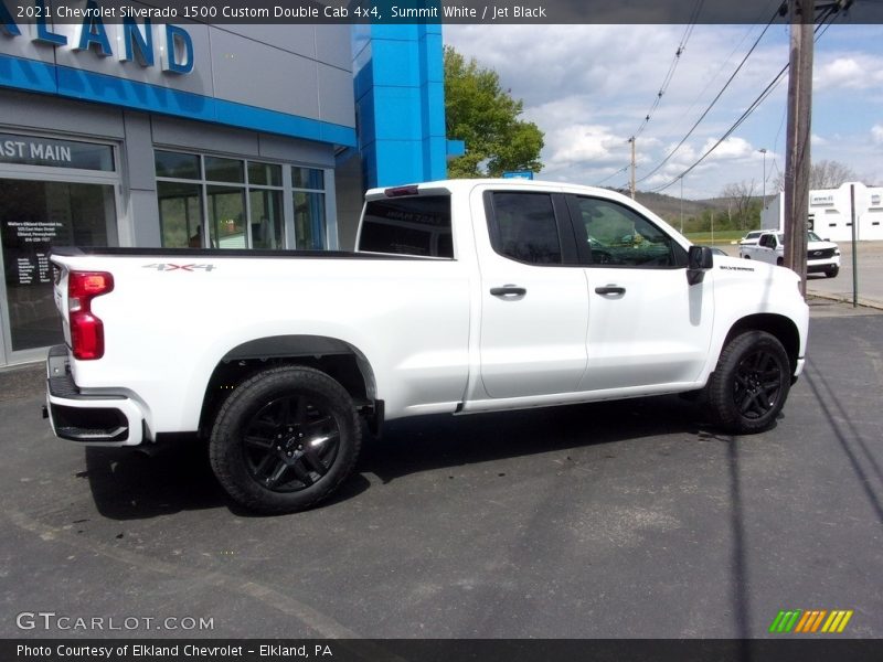 Summit White / Jet Black 2021 Chevrolet Silverado 1500 Custom Double Cab 4x4