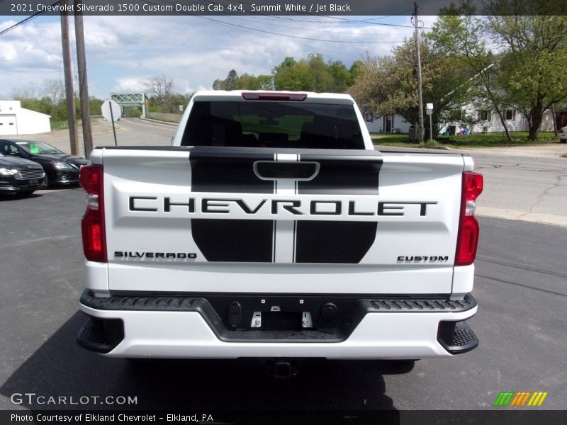 Summit White / Jet Black 2021 Chevrolet Silverado 1500 Custom Double Cab 4x4