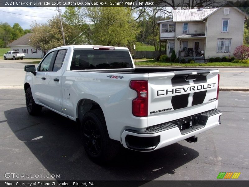 Summit White / Jet Black 2021 Chevrolet Silverado 1500 Custom Double Cab 4x4