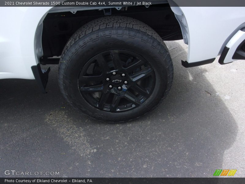 Summit White / Jet Black 2021 Chevrolet Silverado 1500 Custom Double Cab 4x4
