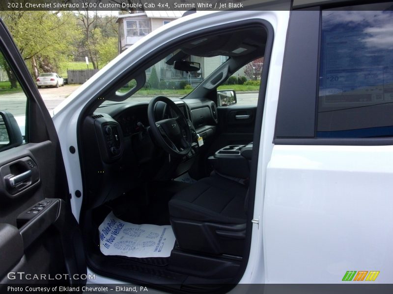 Summit White / Jet Black 2021 Chevrolet Silverado 1500 Custom Double Cab 4x4
