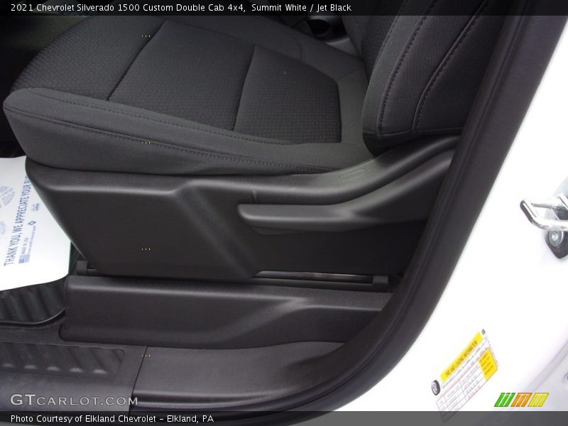 Summit White / Jet Black 2021 Chevrolet Silverado 1500 Custom Double Cab 4x4