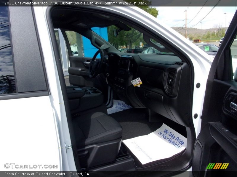 Summit White / Jet Black 2021 Chevrolet Silverado 1500 Custom Double Cab 4x4
