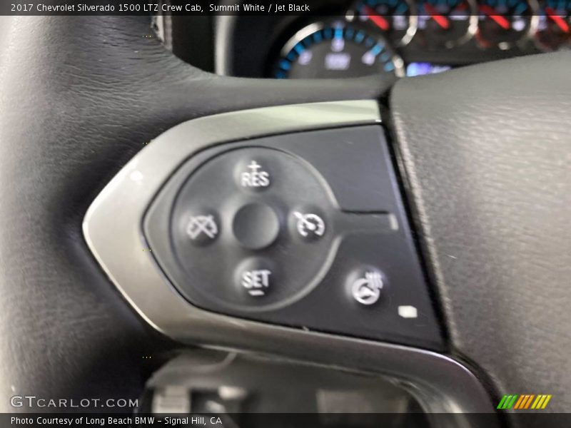 Summit White / Jet Black 2017 Chevrolet Silverado 1500 LTZ Crew Cab