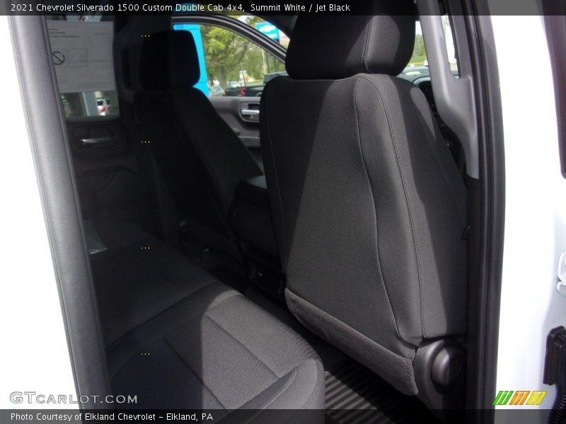 Summit White / Jet Black 2021 Chevrolet Silverado 1500 Custom Double Cab 4x4