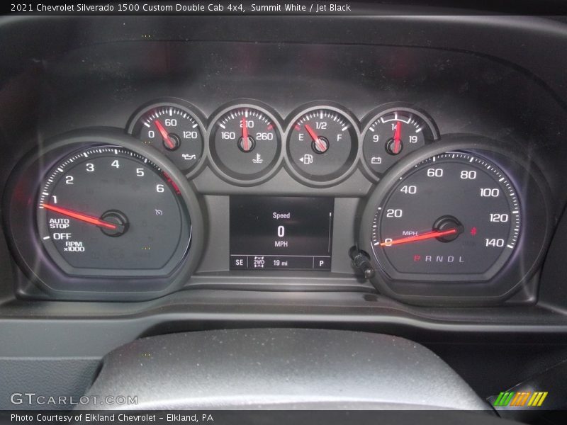 Summit White / Jet Black 2021 Chevrolet Silverado 1500 Custom Double Cab 4x4