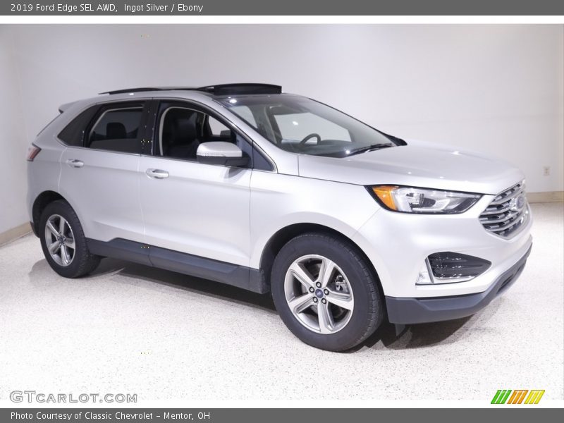 Ingot Silver / Ebony 2019 Ford Edge SEL AWD